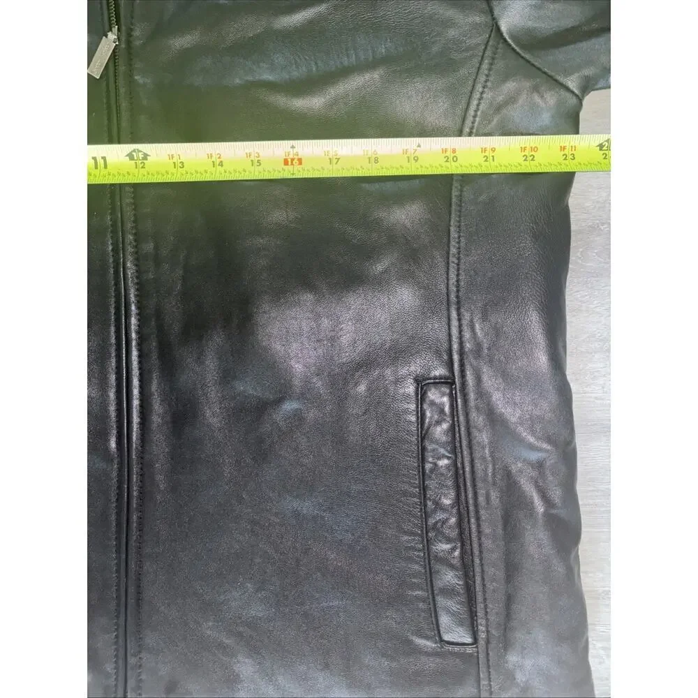 Boston Harbour Outdoorwear soft leather jacket, fully lined, Size Large
